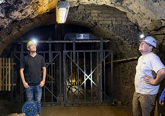 Historischer Maschinenschacht